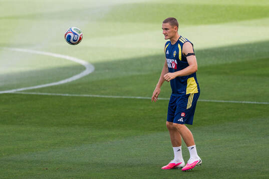 Gustaf Lagerbielke of the Swedish national football team at
