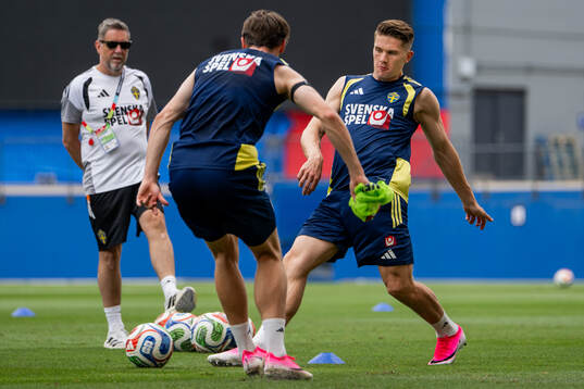 Viktor Gyökeres of the Swedish national football team at a