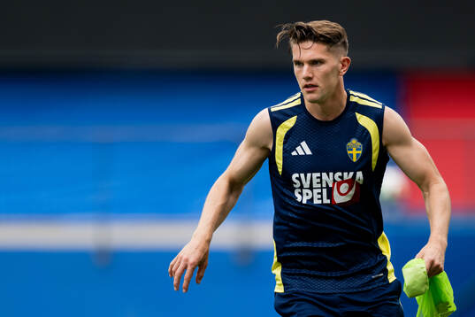 Viktor Gyökeres of the Swedish national football team at a