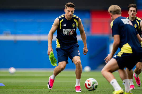 Viktor Gyökeres of the Swedish national football team at a