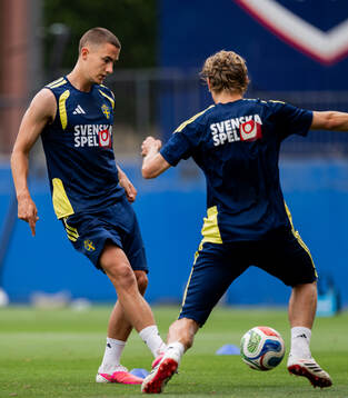 Gustaf Lagerbielke of the Swedish national football team at