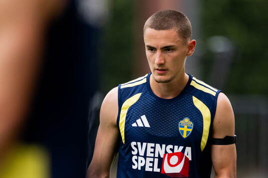 Gustaf Lagerbielke of the Swedish national football team at