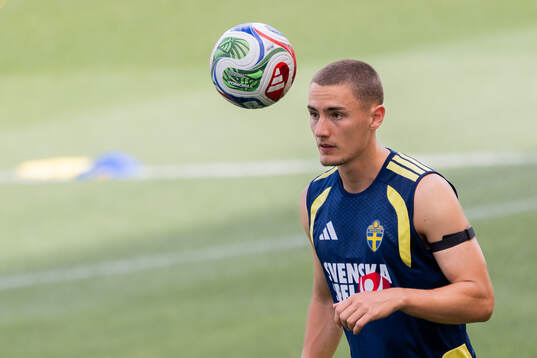 Gustaf Lagerbielke of the Swedish national football team at