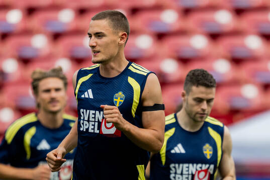 Gustaf Lagerbielke of the Swedish national football team at