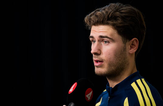 Besfort Zeneli of the Swedish men's national football team