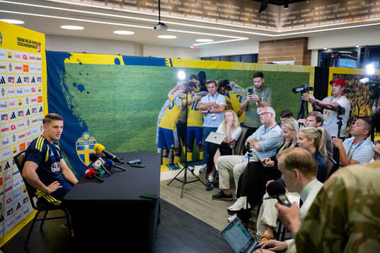 Viktor Gyökeres of the Swedish men's national football team