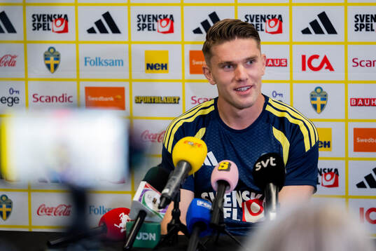 Viktor Gyökeres of the Swedish men's national football team