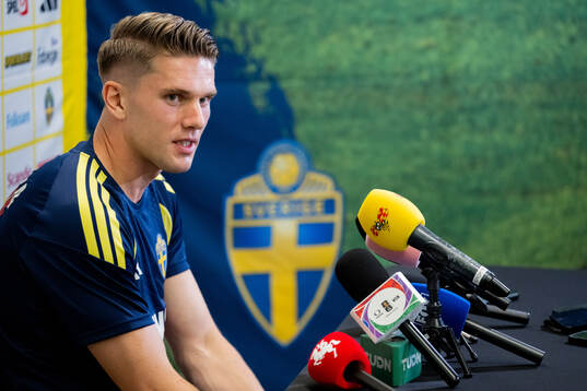 Viktor Gyökeres of the Swedish men's national football team