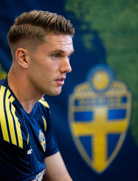 Viktor Gyökeres of the Swedish men's national football team