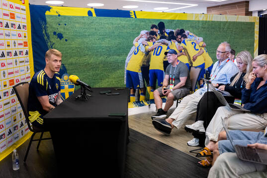 Eric Smith of the Swedish men's national football team