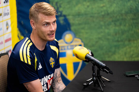 Eric Smith of the Swedish men's national football team