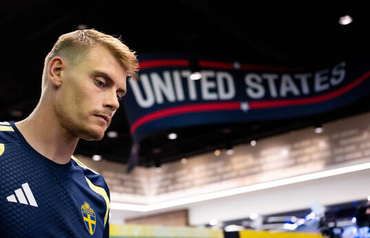 Eric Smith of the Swedish men's national football team