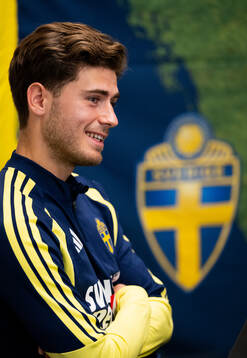 Besfort Zeneli of the Swedish men's national football team