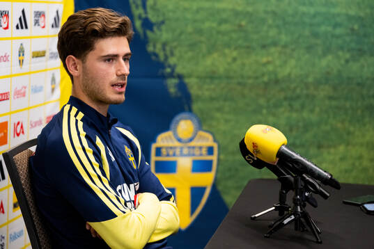 Besfort Zeneli of the Swedish men's national football team