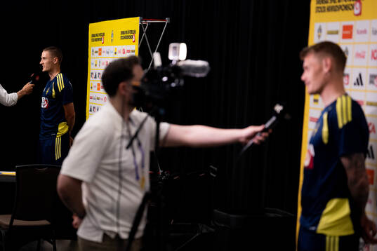 Gustaf Lagerbielke and Eric Smith of the Swedish men's