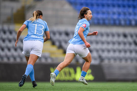 Malmö FFs Miljana Ivanovic jublar