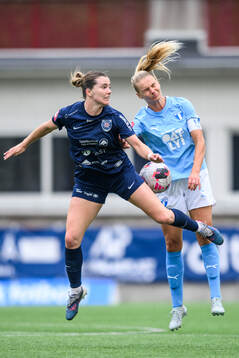 Eskilstuna United DFFs Gabrielle Rose Rennie och Malmö FFs