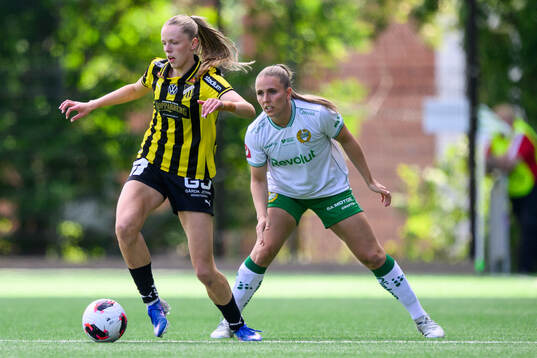 Häckens Thelma Pálmadottir och Hammarbys Gudrun