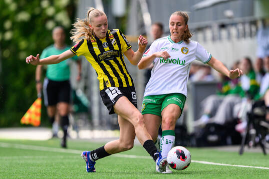 Häckens Thelma Pálmadottir och Hammarbys Gudrun