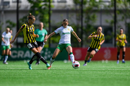 Häckens Aivi Luik och Hammarbys Svea Rehnberg