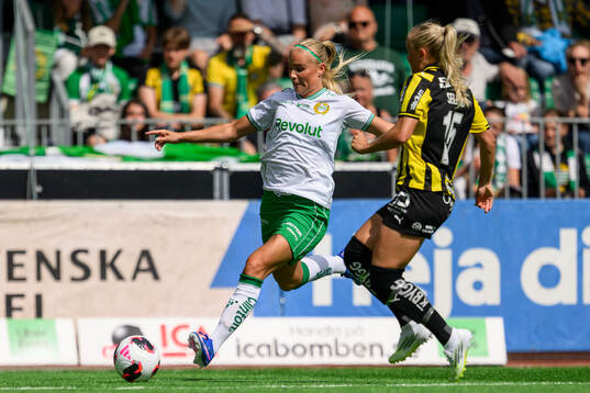 Hammarbys Stina Lennartsson och Häckens Alva Selerud