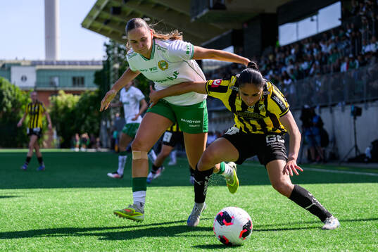 Hammarbys Vilde Hasund och Häckens Nesrin Akgun