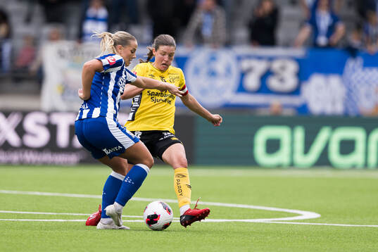 IFK Göteborgs Moa Öhman och Elfsborgs Tove Lorén