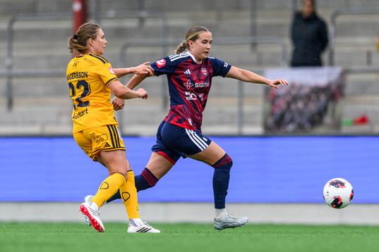 IFK Norrköpings Fanny Andersson och Rosengårds Ria Noora