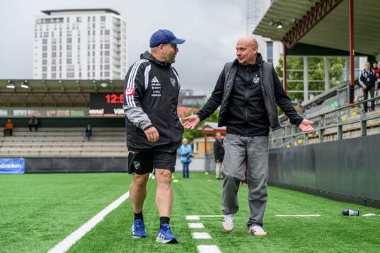 IFK Norrköpings tränare Stellan Carlsson och Rosengårds