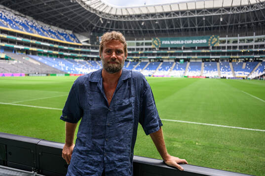 Olof Mellberg of the Swedish broadcaster SVT