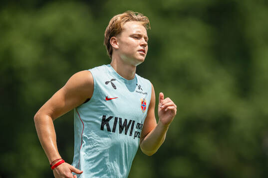 Andreas Schjelderup of the Norwegian national football team