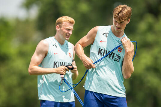 Henrik Falchener of the Norwegian national football team at
