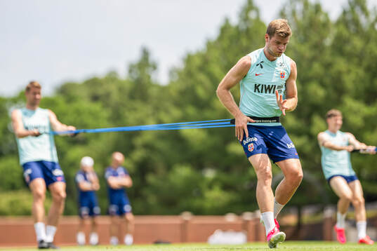 Alexander Sørloth of the Norwegian national football team