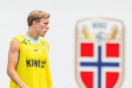 Marcus Holmgren Pedersen of the Norwegian national football