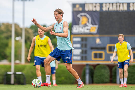 Sander Berge of the Norwegian national football team at a