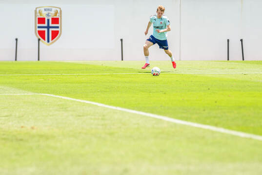 Jens Petter Hauge of the Norwegian national football team