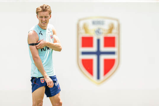 Martin Ødegaard of the Norwegian national football team at