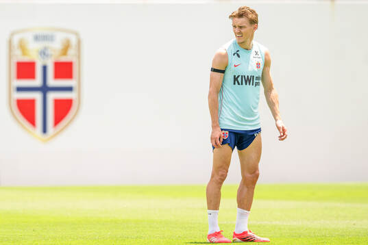 Martin Ødegaard of the Norwegian national football team at