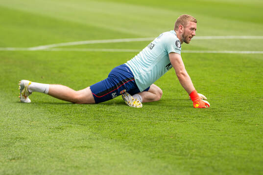 Goalkeeper Egil Selvik of the Norwegian national football