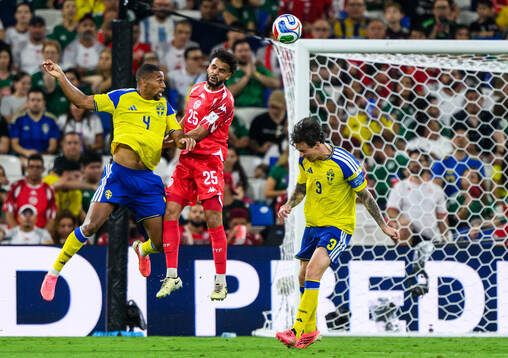 Isak Hien and Victor Nilsson Lindelöf of Sweden against