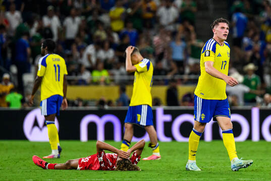 Hannibal Mejbri of Tunisia looks dejected as Viktor