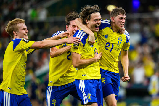 Lucas Bergvall, Elliot Stroud, Mattias Svanberg and