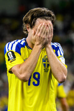 Mattias Svanberg of Sweden celebrates