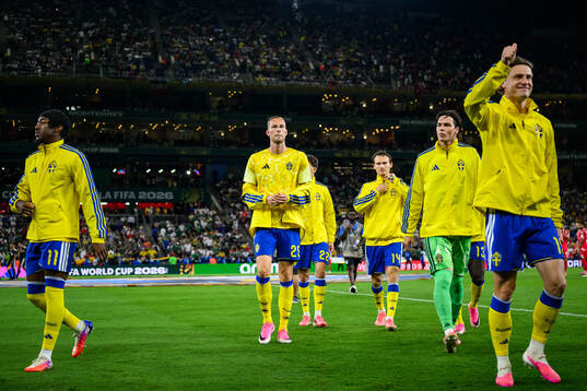Anthony Elanga, Gustaf Nilsson, Hjalmar Ekdal, goalkeeper