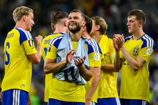 Jesper Karlström of Sweden celebrates