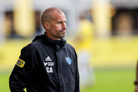 Falkenbergs tränare Christoffer Andersson