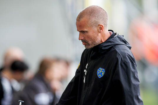 Falkenbergs tränare Christoffer Andersson