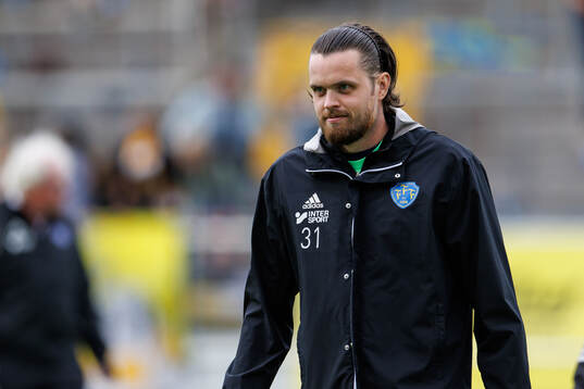 Falkenbergs målvakt Oscar Linnér