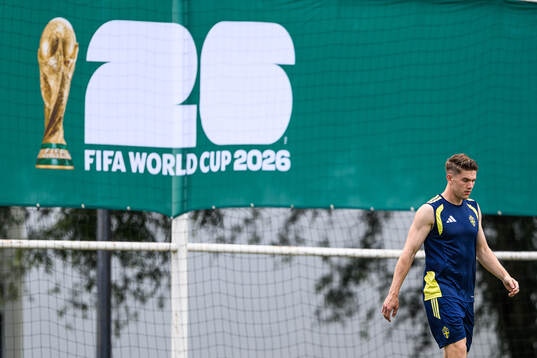 Viktor Gyökeres of the Swedish national football team at a
