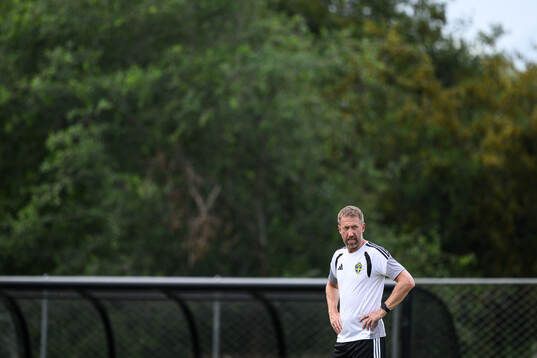 Head coach Graham Potter of the Swedish national football